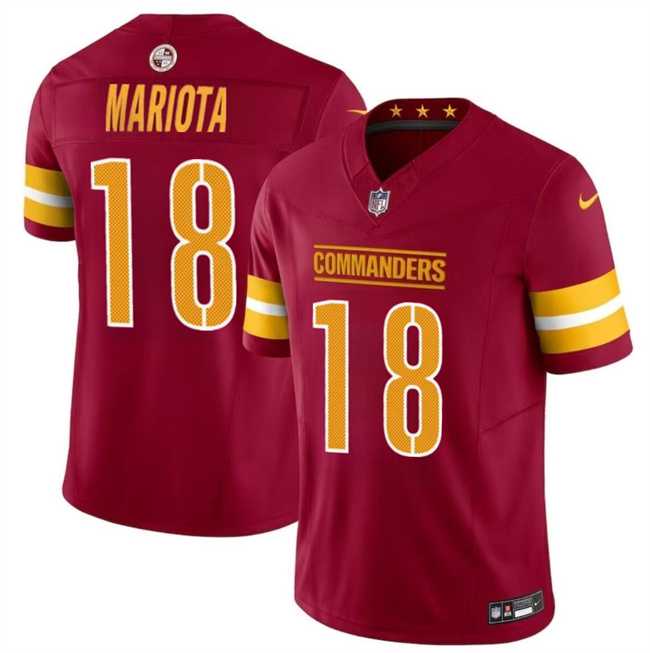 Men & Women & Youth Washington Commanders #18 Marcus Mariota Burgundy 2024 F.U.S.E Vapor Limited Stitched Jersey->tampa bay buccaneers->NFL Jersey